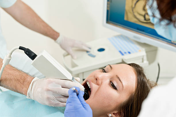 image of a woman during a dental treatment