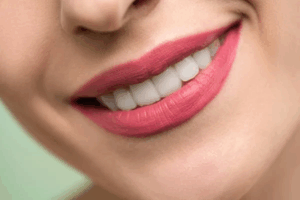 a close up smile of woman